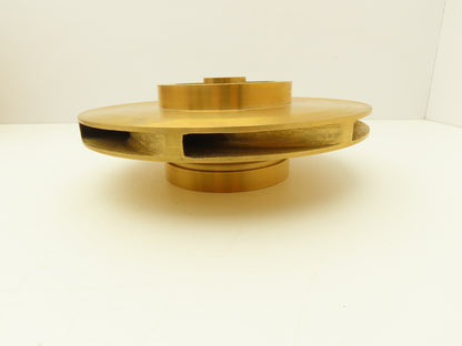 Worthington 905211-05 Centrifugal Pump Impeller Brass Bronze 1-1/8"Bore 10.75"OD