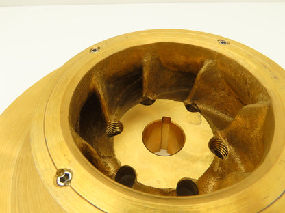 Worthington 905211-05 Centrifugal Pump Impeller Brass Bronze 1-1/8"Bore 10.75"OD