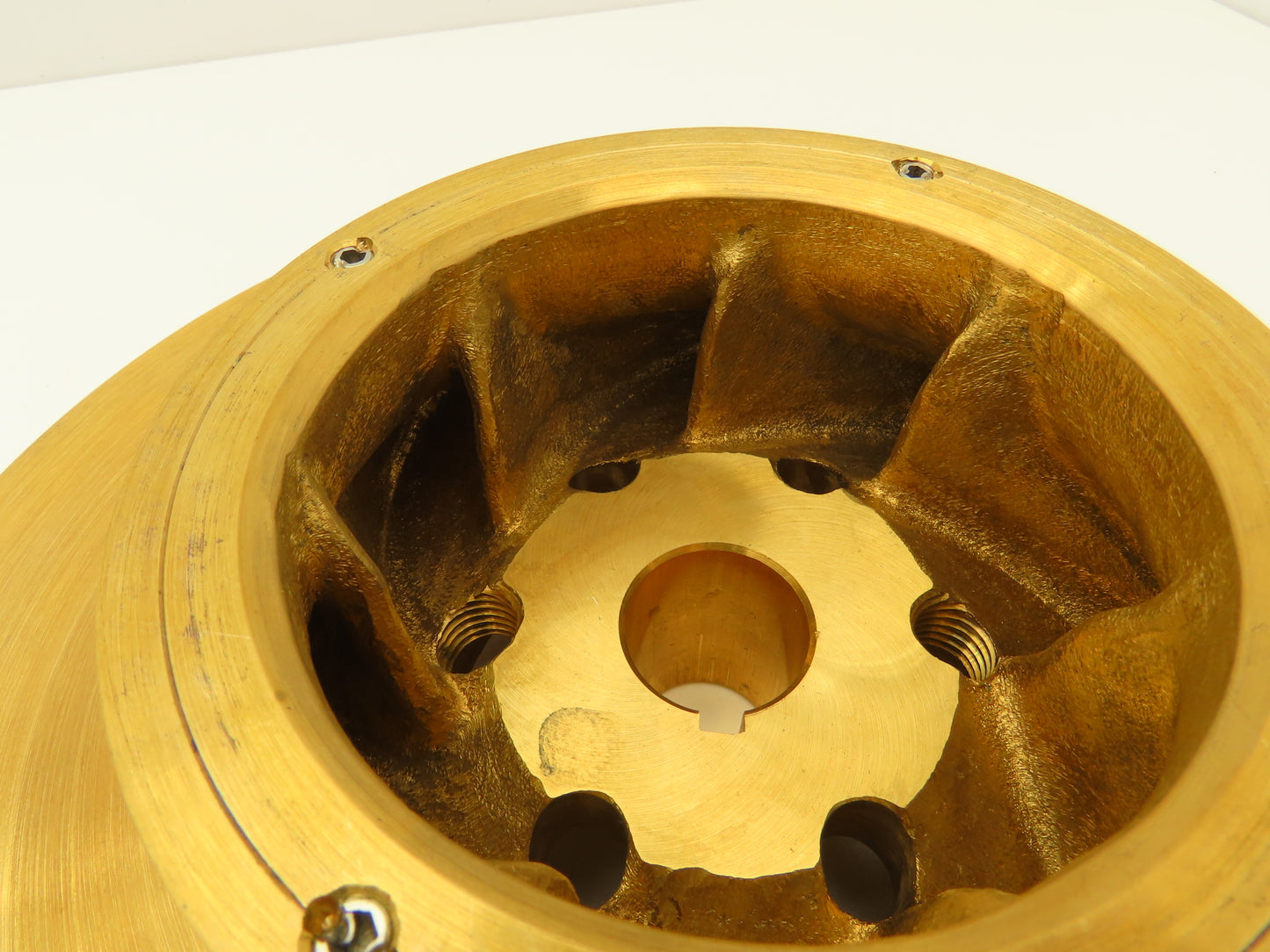 Worthington 905211-05 Centrifugal Pump Impeller Brass Bronze 1-1/8"Bore 10.75"OD