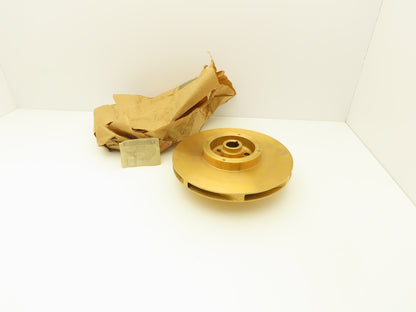 Worthington 905211-05 Centrifugal Pump Impeller Brass Bronze 1-1/8"Bore 10.75"OD