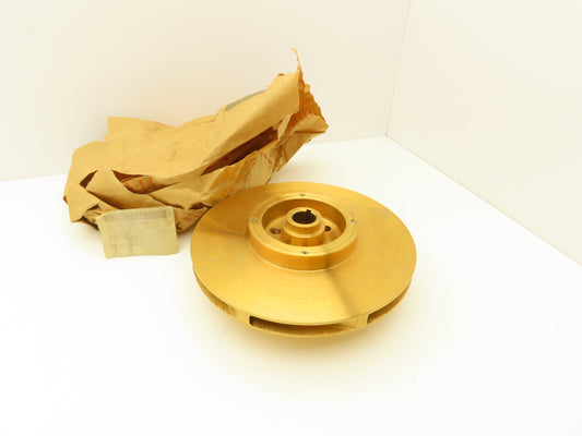Worthington 905211-05 Centrifugal Pump Impeller Brass Bronze 1-1/8"Bore 10.75"OD