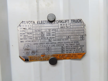 Toyota 5FBCU20 Electric Forklift Rear Axle Dual Hydraulic Steering Assembly