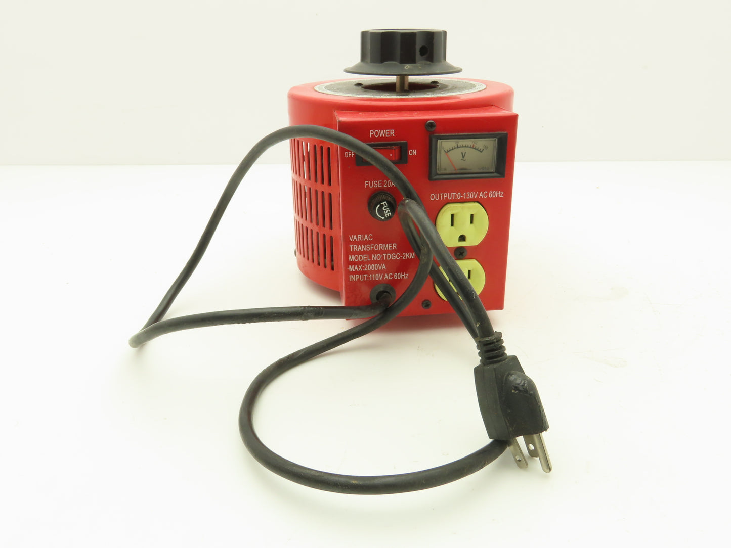 Variac TDGC-2KM Variable Voltage Transformer 2000VA 115V Input 0-130VAC Output
