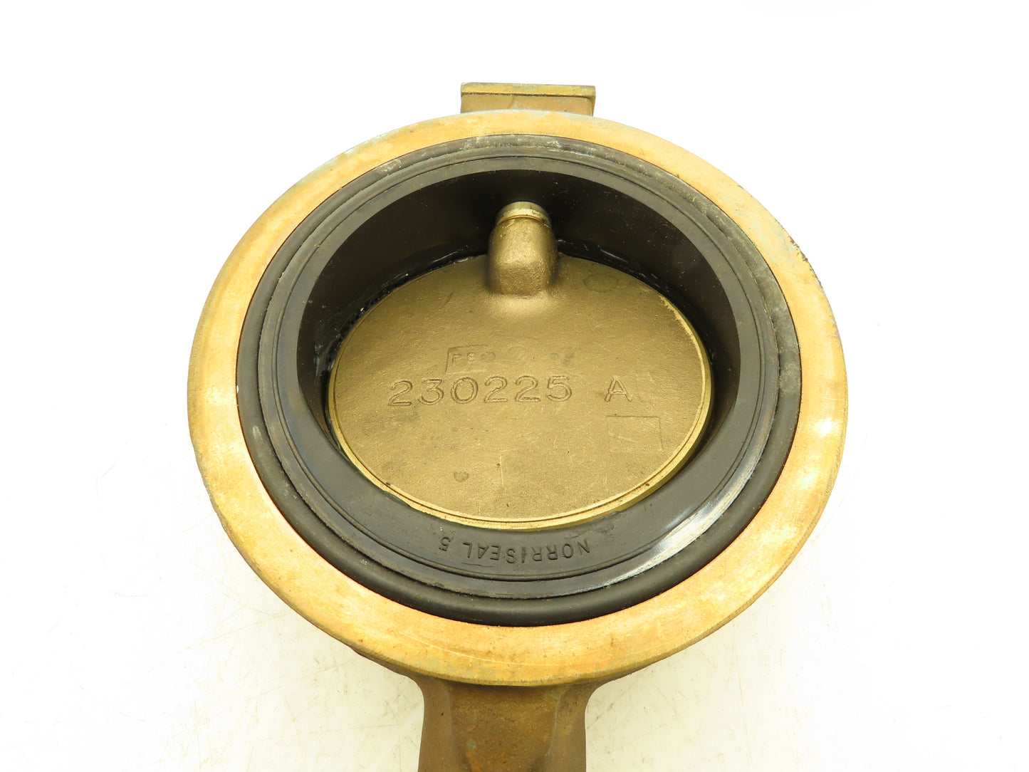 Norriseal MIL-V-22133  5" Brass Bronze Wafer Butterfly Valve w/Gear Operator