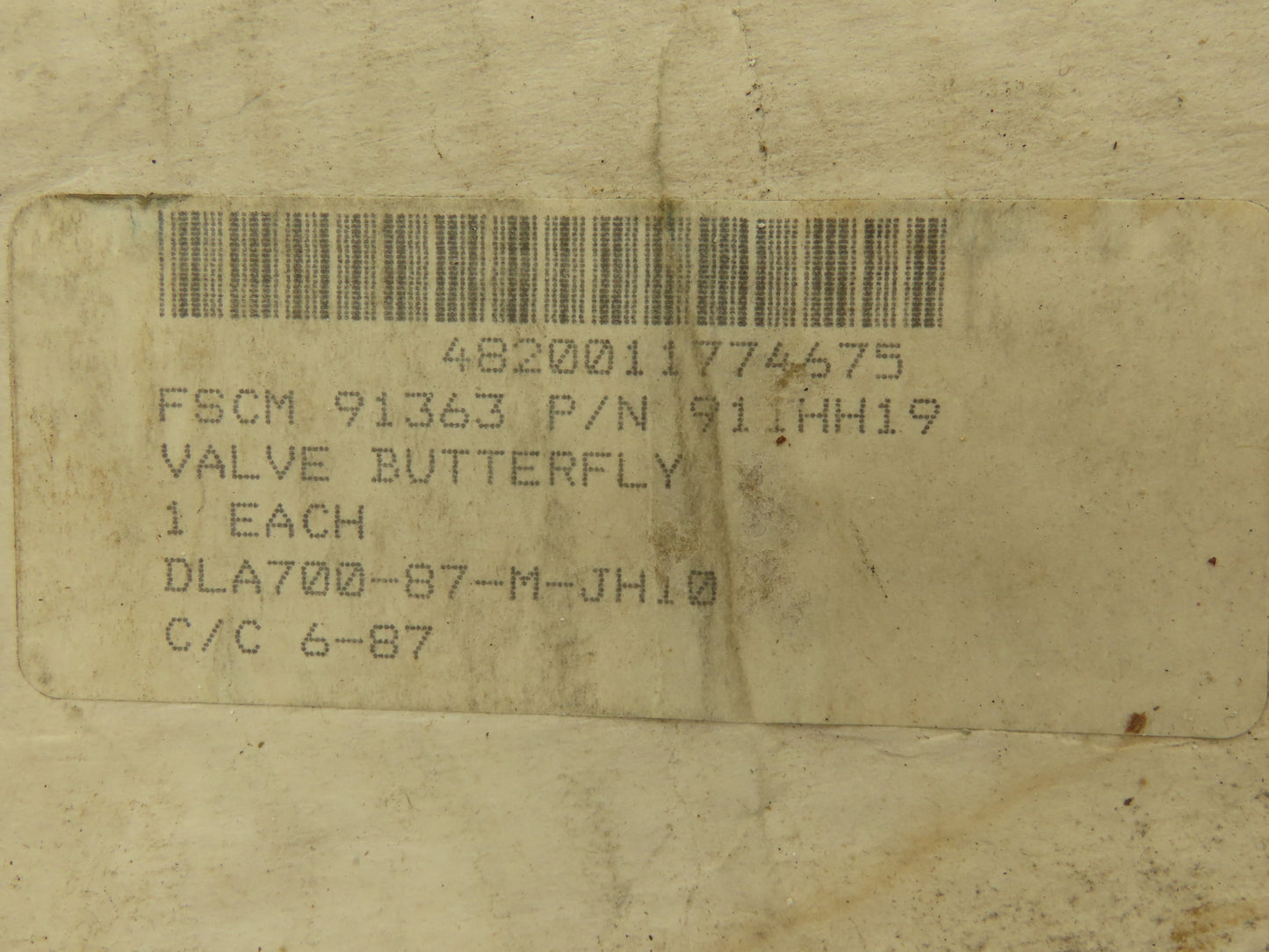 Norriseal MIL-V-22133  5" Brass Bronze Wafer Butterfly Valve w/Gear Operator