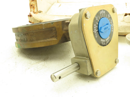 Norriseal MIL-V-22133  5" Brass Bronze Wafer Butterfly Valve w/Gear Operator