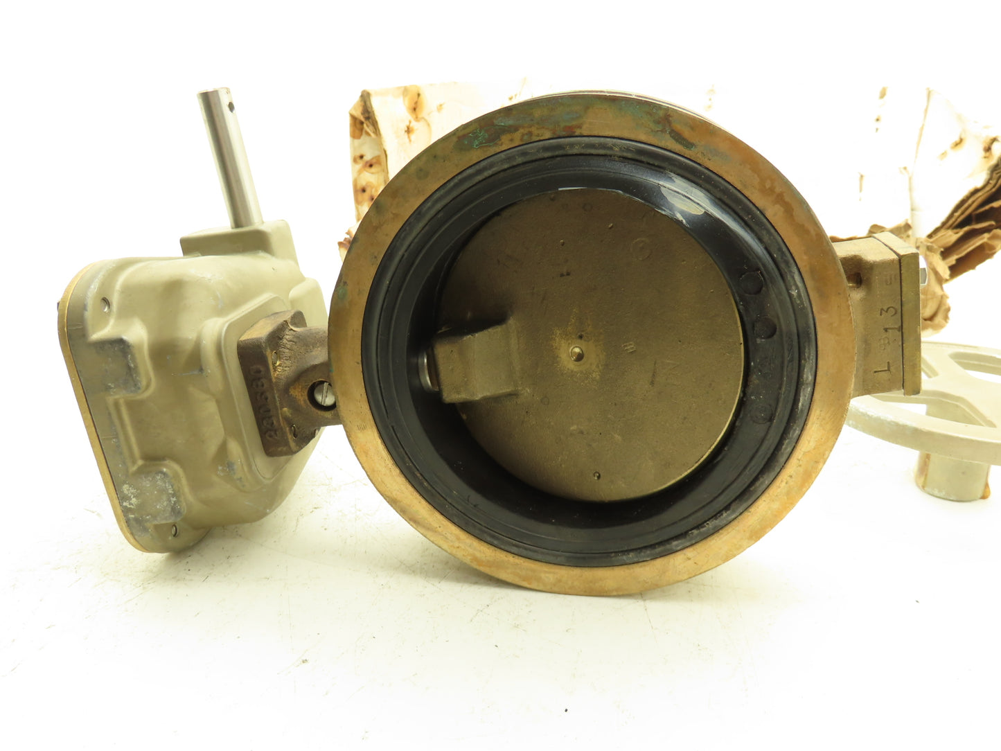 Norriseal MIL-V-22133  5" Brass Bronze Wafer Butterfly Valve w/Gear Operator