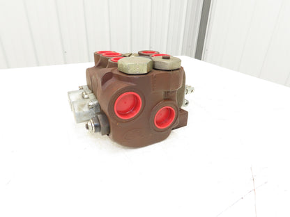 Parker Gresen 42-LC-20 Directional Control 2-Spool Hydraulic Valve 3-Position