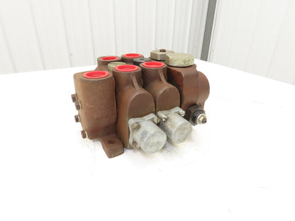 Parker Gresen 42-LC-20 Directional Control 2-Spool Hydraulic Valve 3-Position