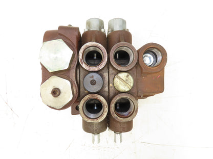 Parker Gresen 42-LC-20 Directional Control 2-Spool Hydraulic Valve 3-Position