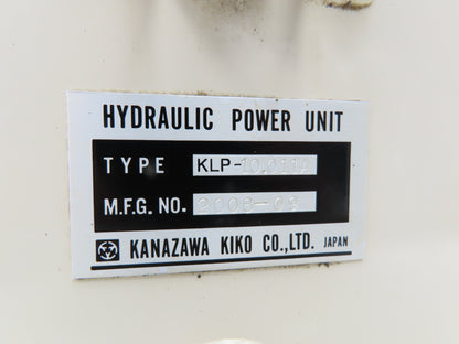 Nachi UVN-1A-0A2-0.7-4-11 Hydraulic Uni Pump Power Unit 10L 3.8GPM 220V 3PH