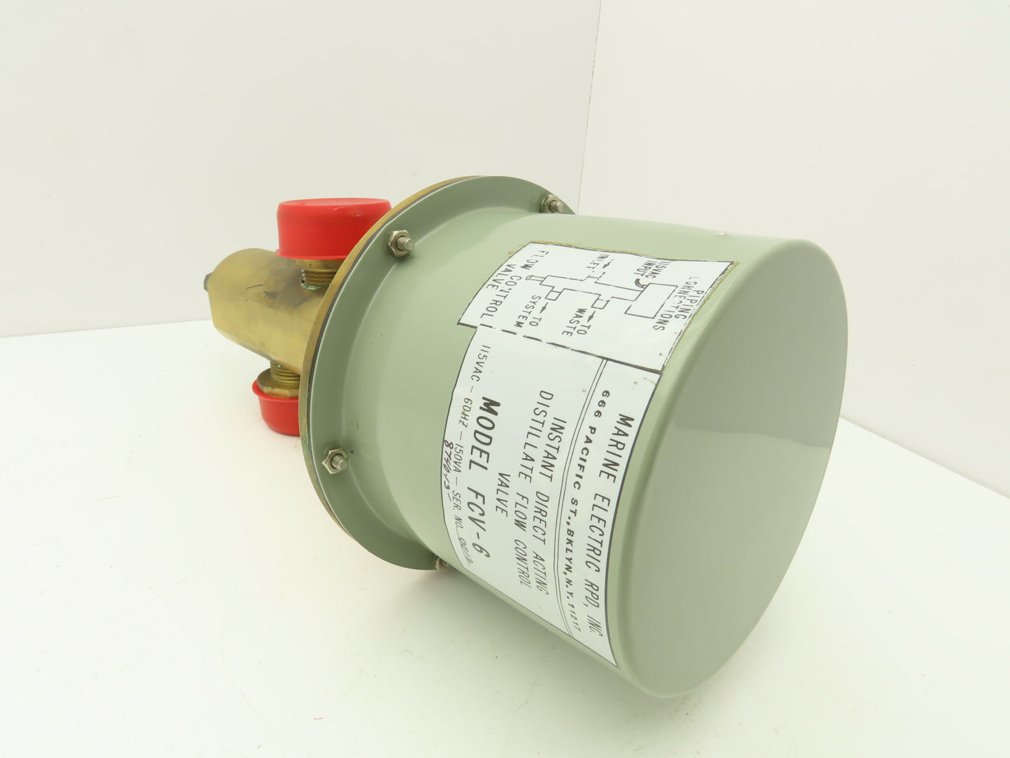 Marine Electric FCV-6 Instant Direct Acting Distillate Flow Control 3 Way Valve