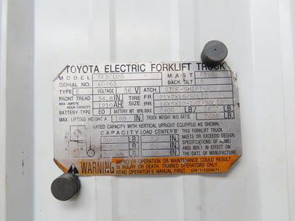 Toyota 5FBCU20 Forklift Dash Display Meter Console Assembly 57210-13300-71