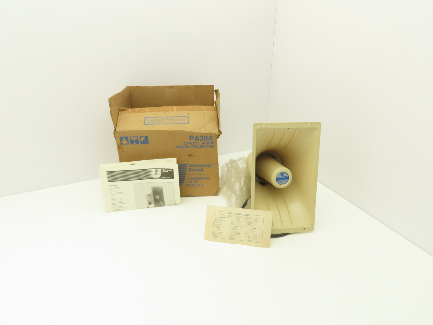 Valcom PA30A Paging Horn PA Amplified Loudspeaker 30W 25/70VDC Adjustable Mount