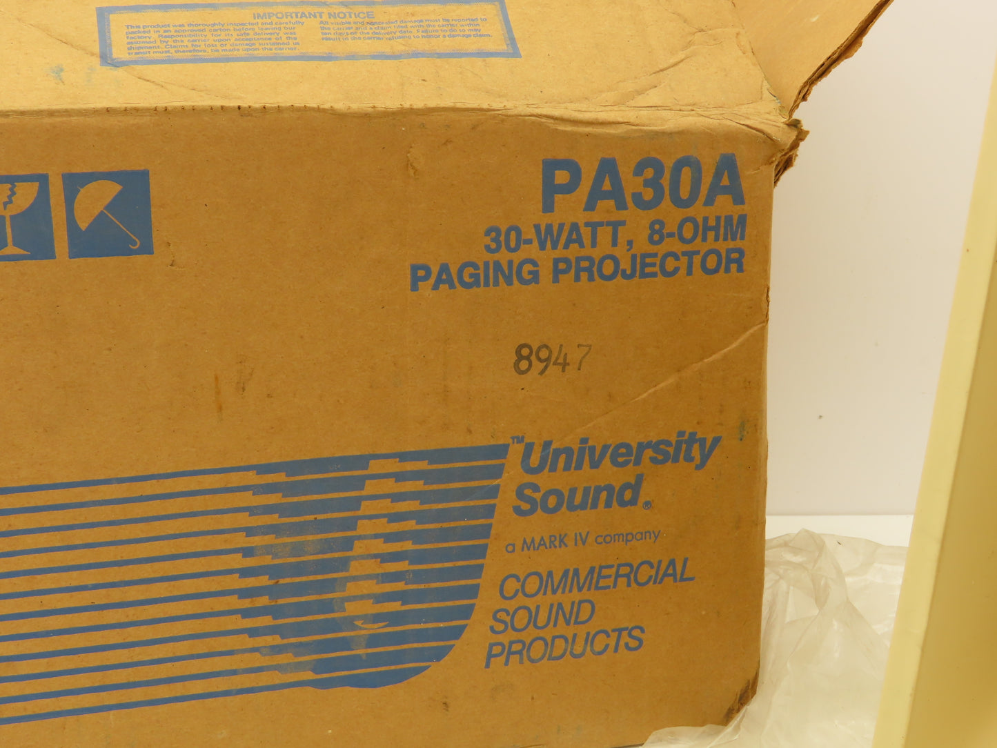 Valcom PA30A Paging Horn PA Amplified Loudspeaker 30W 25/70VDC Adjustable Mount