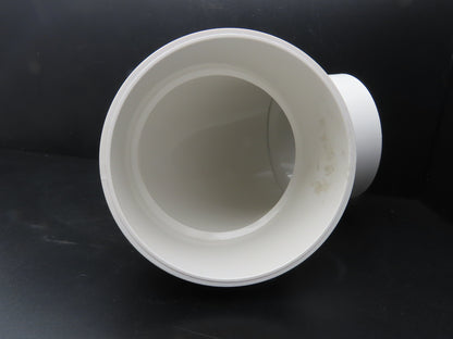 Charlotte PVC 00300 1800 8" DWV 90 Deg Elbow 1/4 Hub x Hub Schedule 40 NSF White