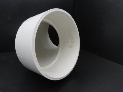 Charlotte PVC 00300 1800 8" DWV 90 Deg Elbow 1/4 Hub x Hub Schedule 40 NSF White