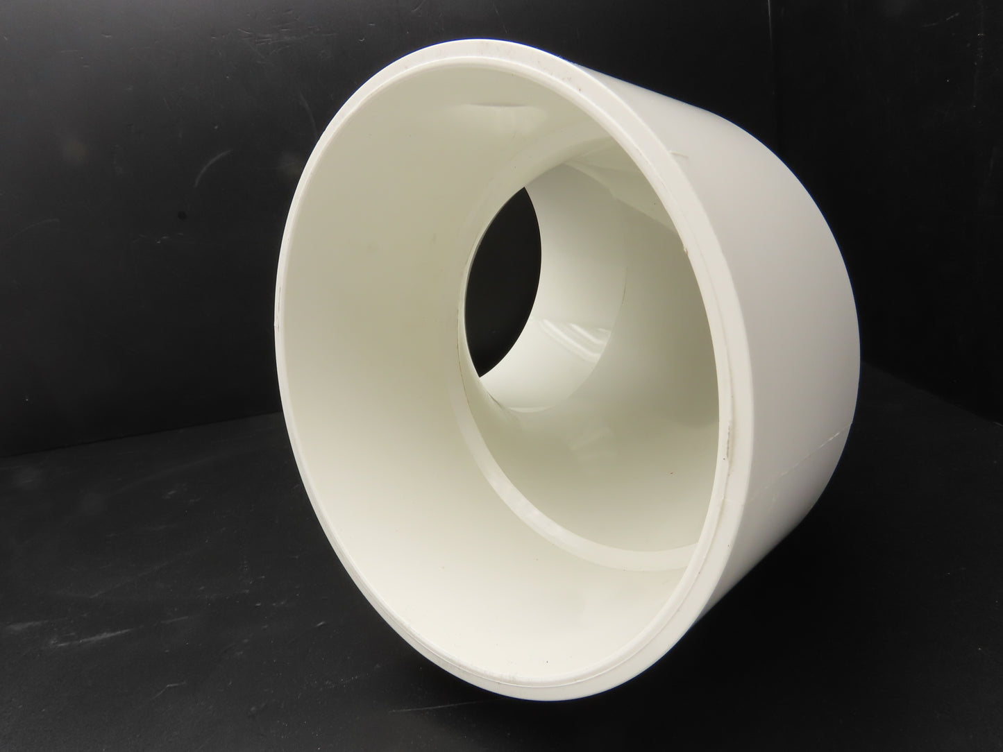 Charlotte PVC 00300 1800 8" DWV 90 Deg Elbow 1/4 Hub x Hub Schedule 40 NSF White