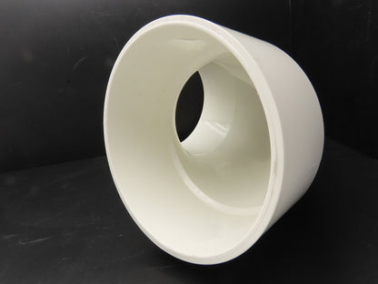 Charlotte PVC 00300 1800 8" DWV 90 Deg Elbow 1/4 Hub x Hub Schedule 40 NSF White