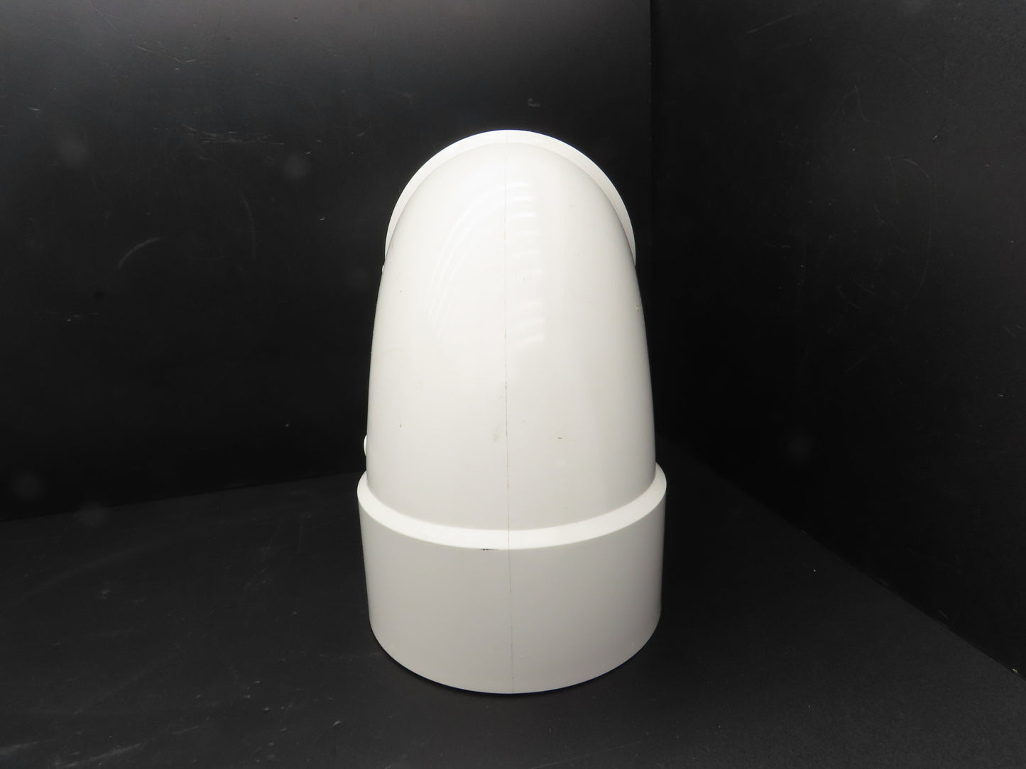 Charlotte PVC 00300 1800 8" DWV 90 Deg Elbow 1/4 Hub x Hub Schedule 40 NSF White