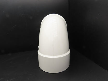 Charlotte PVC 00300 1800 8" DWV 90 Deg Elbow 1/4 Hub x Hub Schedule 40 NSF White