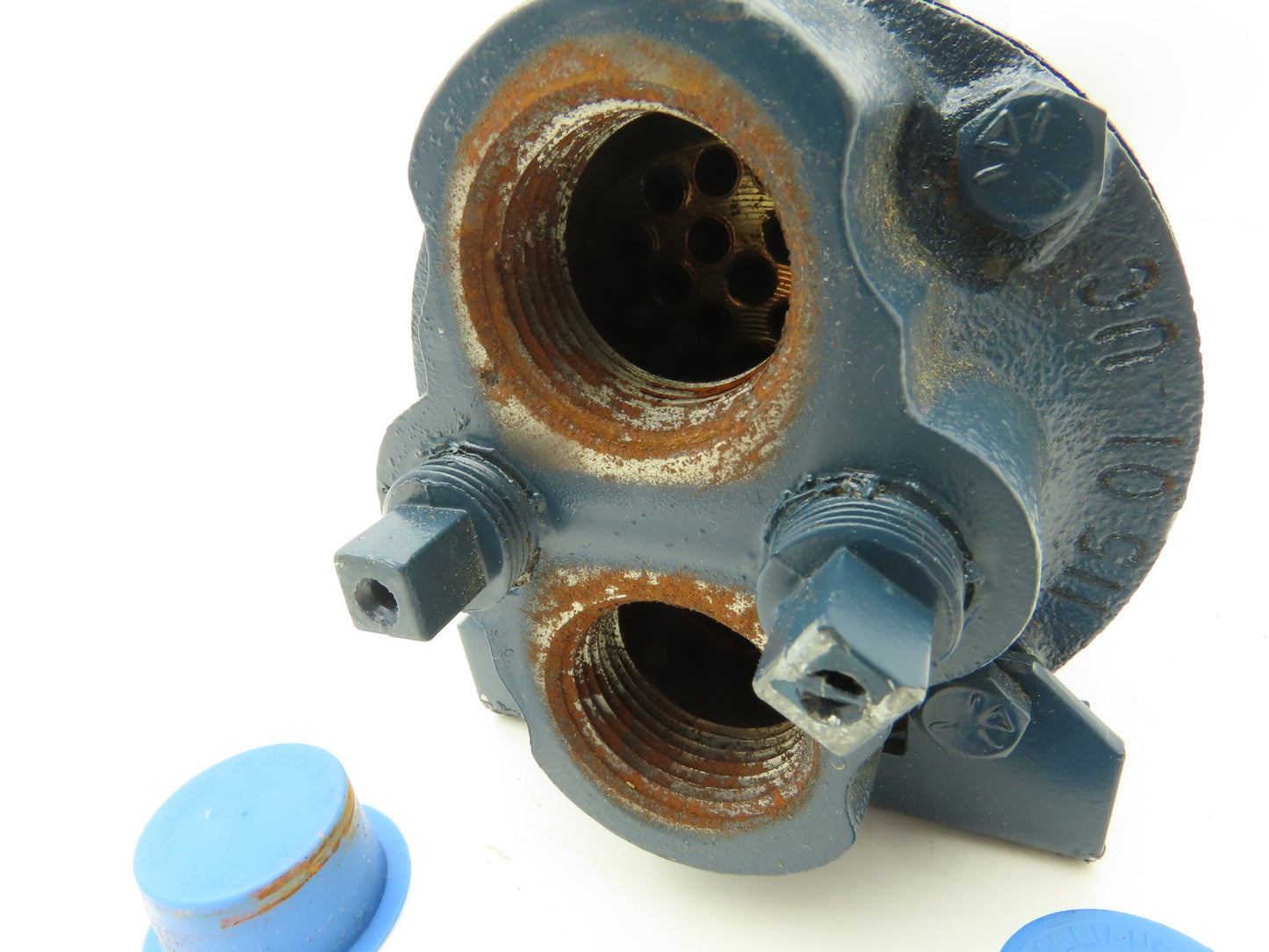 ITT Standard 5-030-03-024-003 BCF Brass Shell & Tube Heat Exchanger 2-Pass 1"NPT