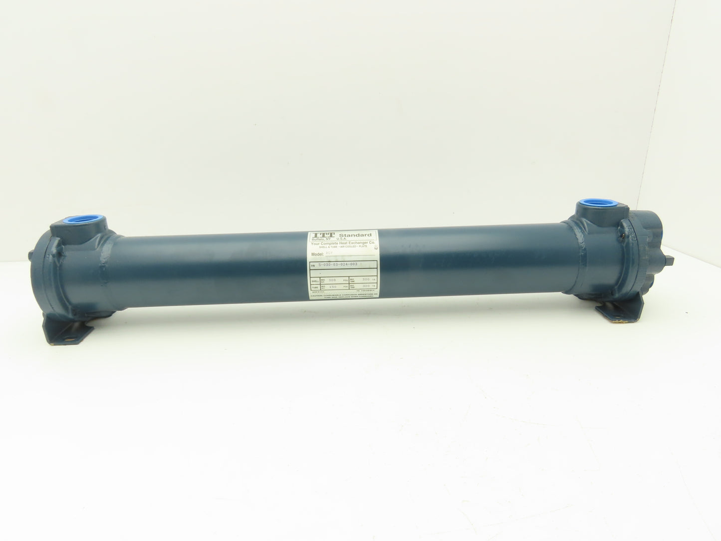 ITT Standard 5-030-03-024-003 BCF Brass Shell & Tube Heat Exchanger 2-Pass 1"NPT