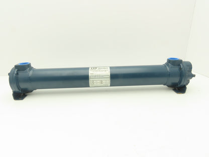 ITT Standard 5-030-03-024-003 BCF Brass Shell & Tube Heat Exchanger 2-Pass 1"NPT