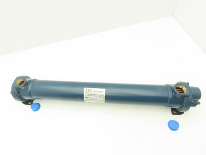 ITT Standard 5-030-03-024-003 BCF Brass Shell & Tube Heat Exchanger 2-Pass 1"NPT