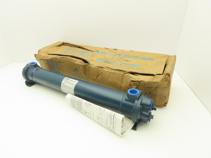 ITT Standard 5-030-03-024-003 BCF Brass Shell & Tube Heat Exchanger 2-Pass 1"NPT