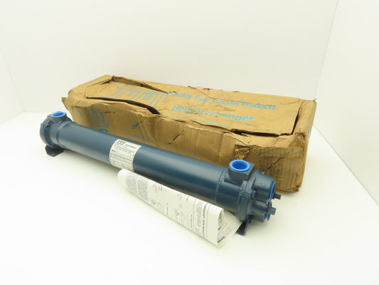 ITT Standard 5-030-03-024-003 BCF Brass Shell & Tube Heat Exchanger 2-Pass 1"NPT