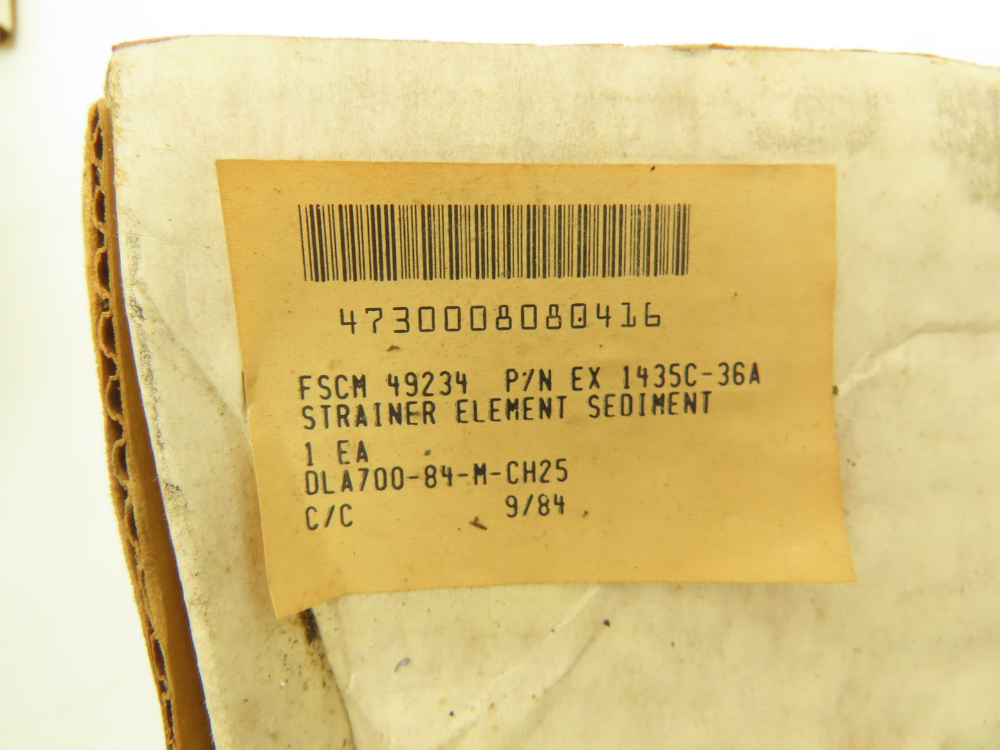 1435C-36A 3-5/16 OD Sediment Strainer Basket approx 1mm Mesh 3-7/8" Flange OD