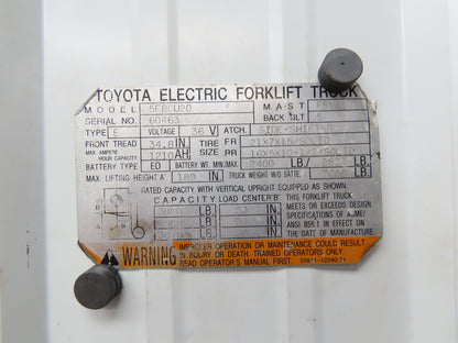 Toyota Electric Forklift Three Lever Control Unit Lift Tilt Shift Off Of 5FBCU20