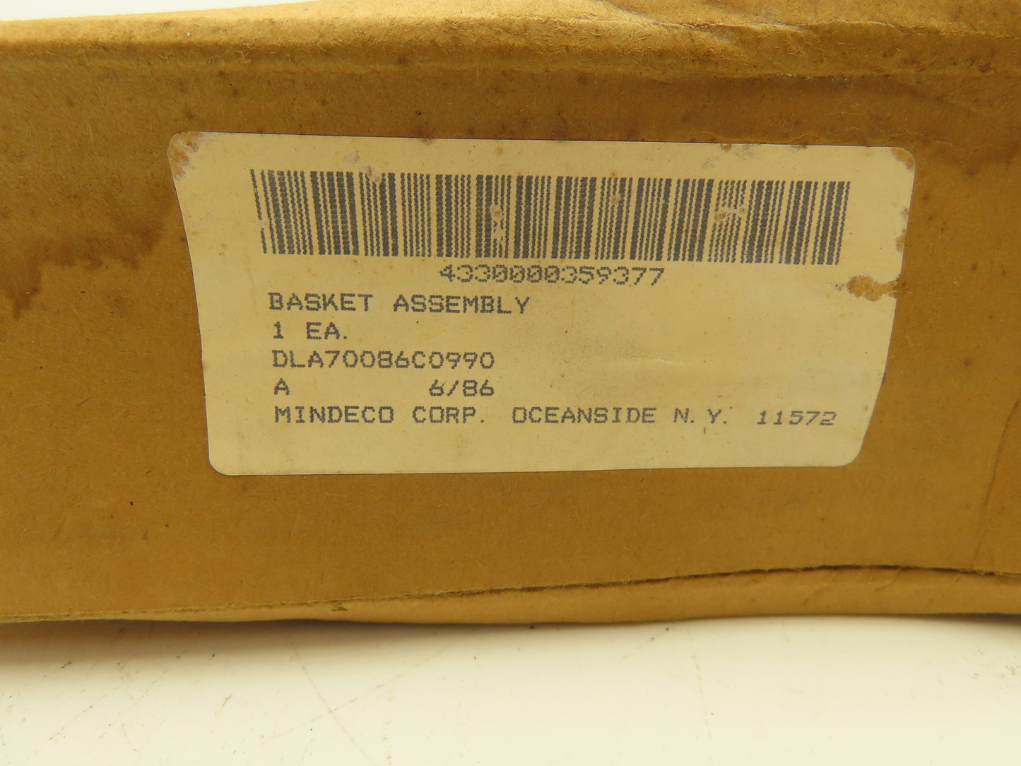 Mindeco 4330-00-035-9377 Basket Assy w/Removable Magnetic Basket 2.7" OD 7" Deep