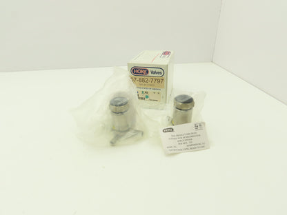 Hoke Valves 4688N4M Stainless 3-Port Diaphragm Valve 300psi  Lot of 2