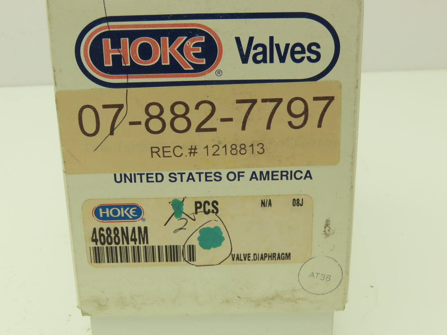 Hoke Valves 4688N4M Stainless 3-Port Diaphragm Valve 300psi  Lot of 2