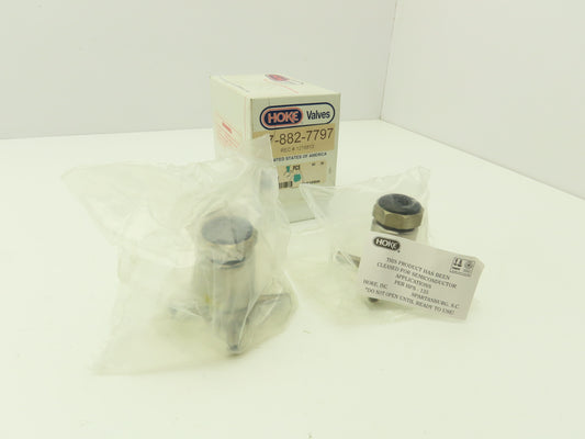 Hoke Valves 4688N4M Stainless 3-Port Diaphragm Valve 300psi  Lot of 2