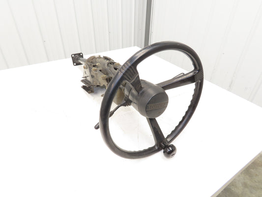 Toyota 5FBCU20 Forklift Steering Wheel Column Adjustable With Mount Bracket