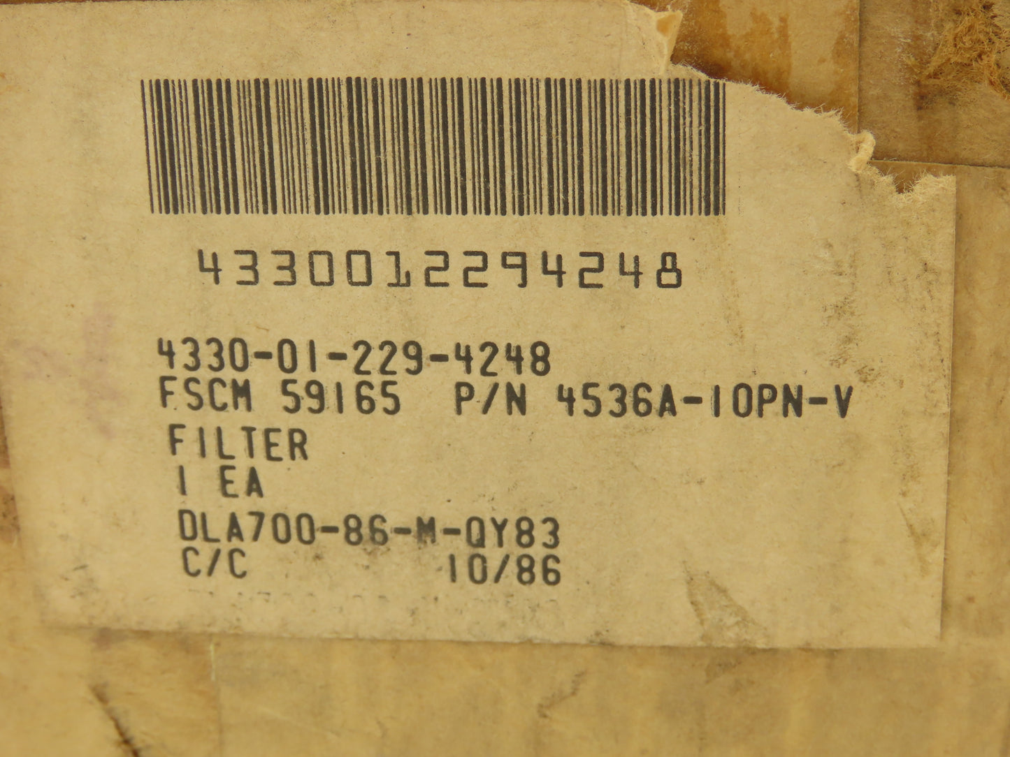 Norman 4536A-10PN-V High Pressure Hydraulic Filter 10 Micron 3/4"npt 5000psi
