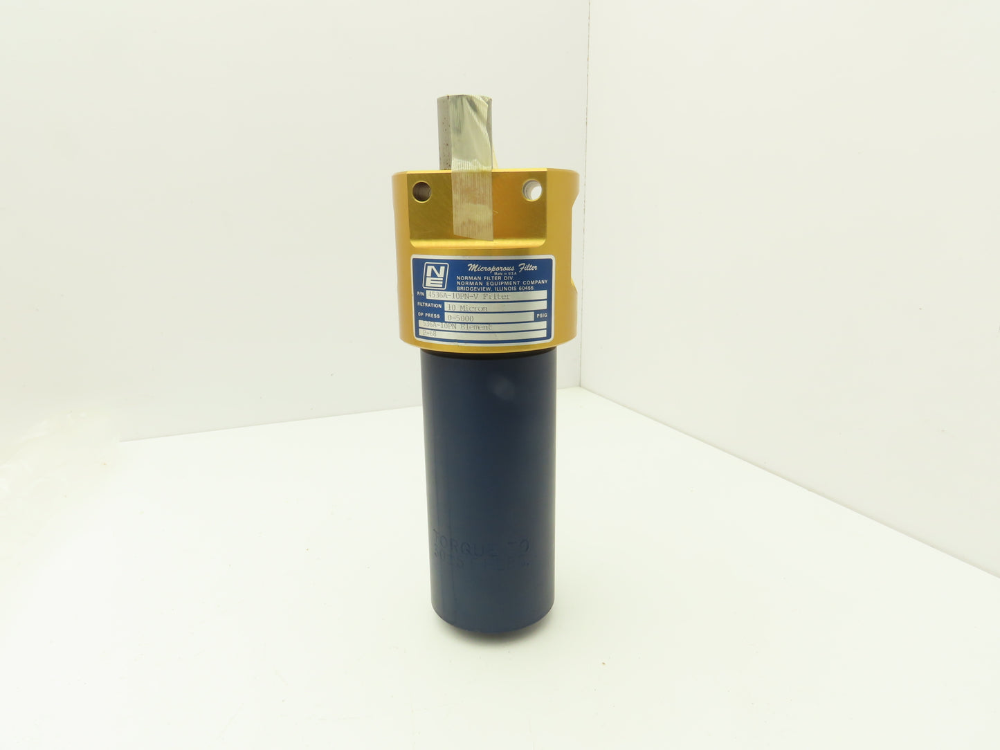 Norman 4536A-10PN-V High Pressure Hydraulic Filter 10 Micron 3/4"npt 5000psi