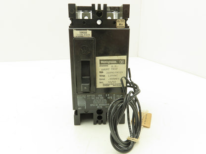 Westinghouse 2609D39G19 Circuit Breaker 15Amp 2 Pole 600VAC Shunt Trip