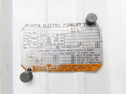 Toyota 24330-13300-71 Speed Control Assembly CPU Circuit Board 5FBCU20 Forklift