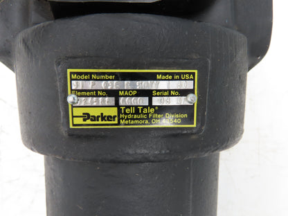 Parker 31P03CE50YY180 Tell Tale Hydraulic Filter 6000 PSI 4-Bolt SAE