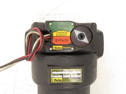 Parker 31P03CE50YY180 Tell Tale Hydraulic Filter 6000 PSI 4-Bolt SAE