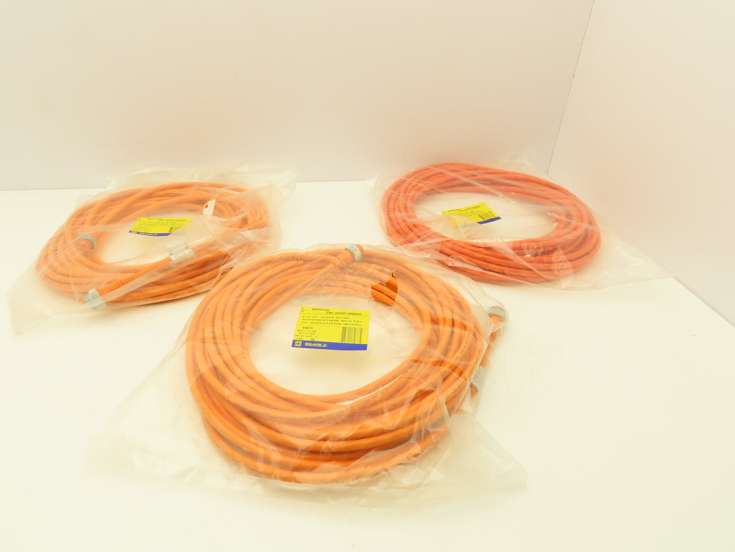 Square D CBL1622P16MQ50 Seriplex 5-Pin Mini 50 Foot Extension Cable Lot of 3