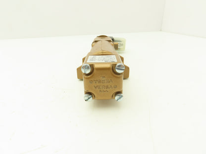 Versa TGS-3512-G-HCL-S-155-A120 Brass Directional Solenoid Valve 3-Way 120V