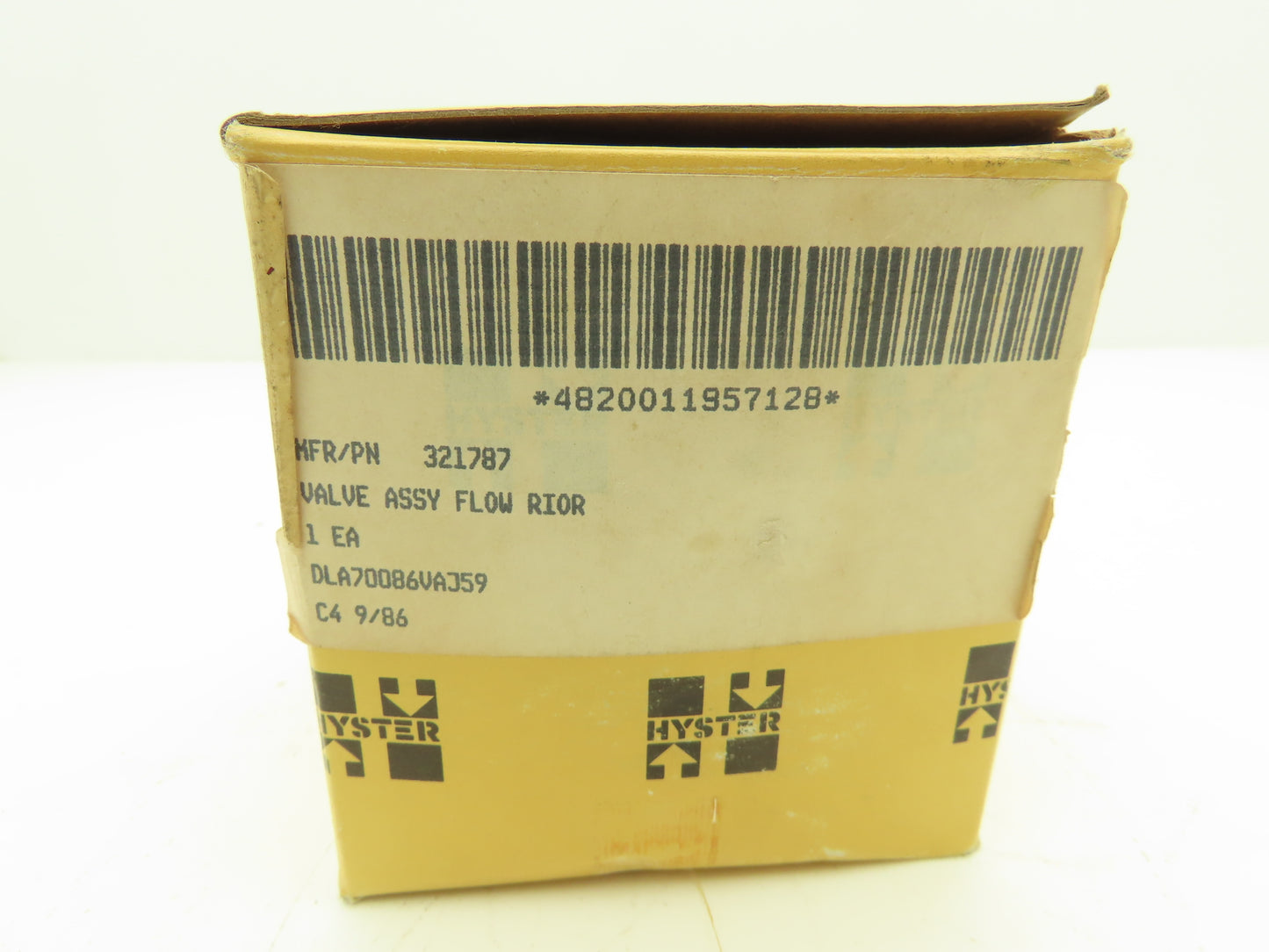 Hyster 321787 Forklift Calibrated Flow Valve For Model H60XL Diesel