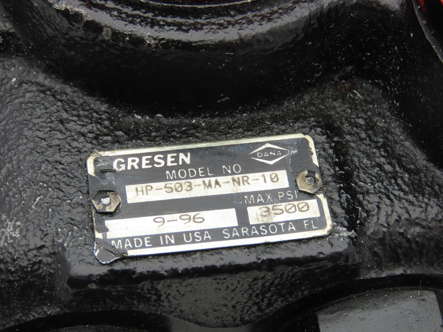 Gersen Parker HP-503-MA-NR-10 Hydraulic Pilot Pressure Valve 3500 PSI