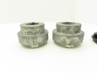 Magnaloy M400 12012 Flexible Drive Coupling 1-3/8" Bore Keyway 470 Insert 1 Set
