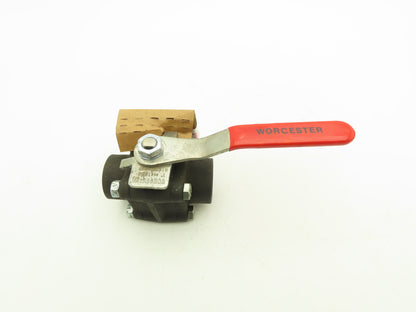Worcester 444 TSW Manual Ball Valve 1" Socket Weld 1000PSI